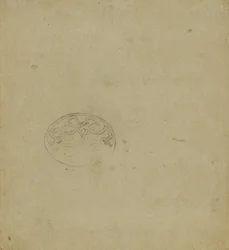 Esquisse de motif ornemental dans un ovale, c. 1483-1485?